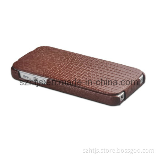 for iPhone 5 Crocodile Skin Pattern Protective Sleeve Left Open Mobile Phone Holster Foldable Card